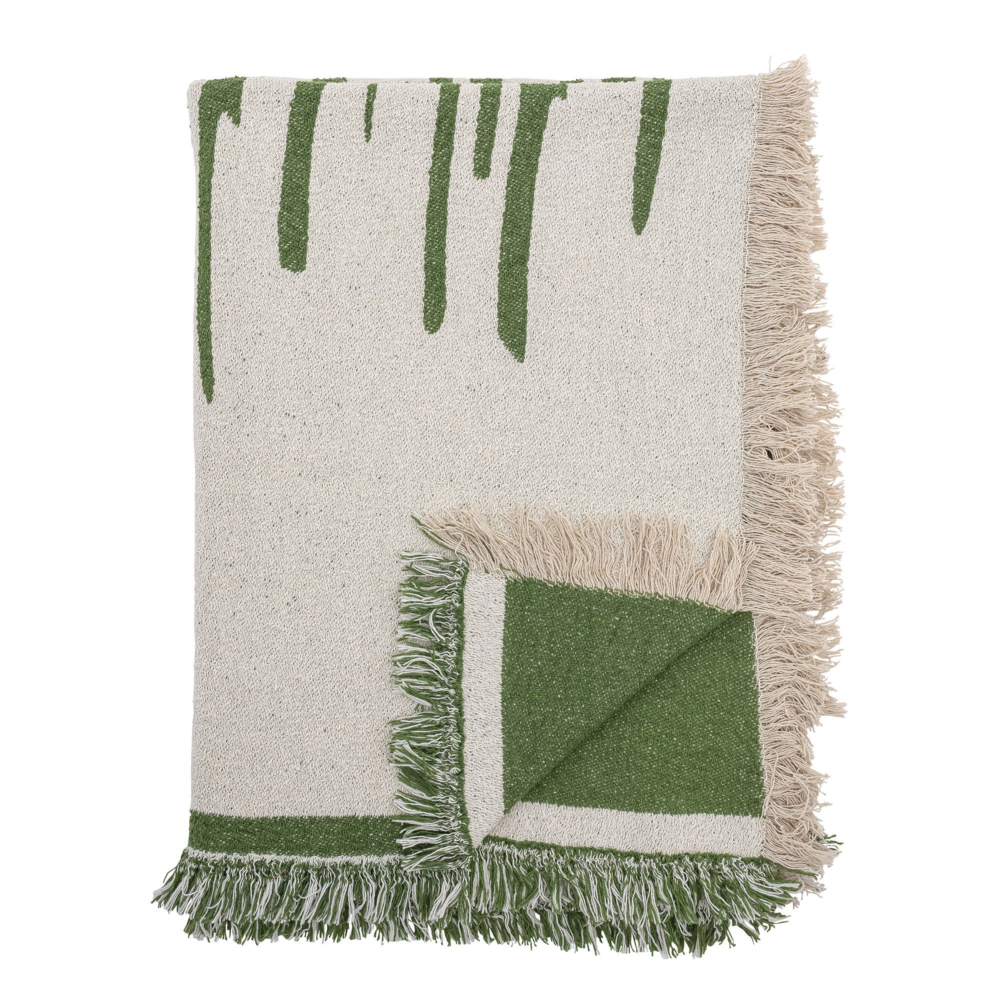 Bloomingville Haxby Plaid, Green, algodão reciclado