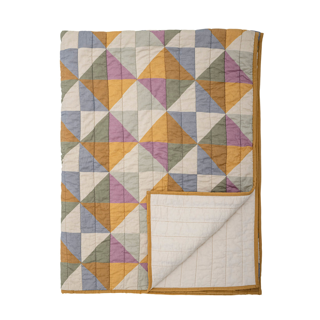 Colcha de tripulação de Bloomingville, amarelo, algodão oeko-tex®