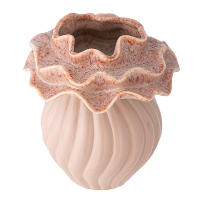 Vaso de Petalia Bloomingville, Rosa, grés