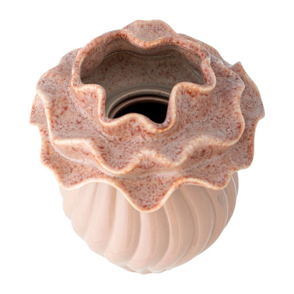 Vaso de Petalia Bloomingville, Rosa, grés