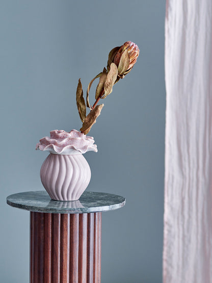 Vaso de Petalia Bloomingville, Rosa, grés