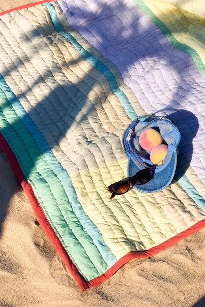 Hübsch Pavilion Bloco xadrez coral/multicolor