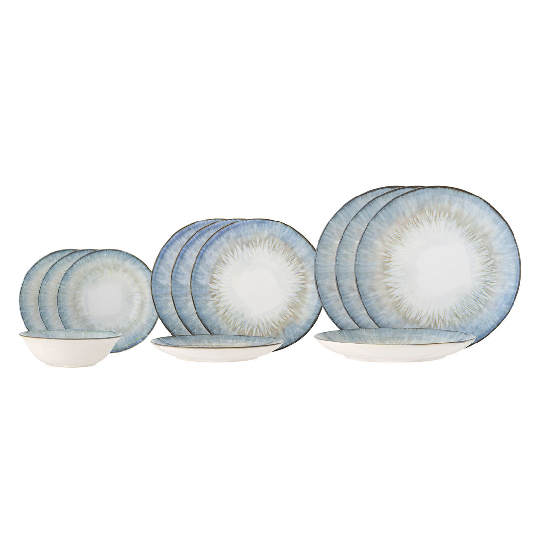 Bloomingville Calen Table Service Set, azul, grés