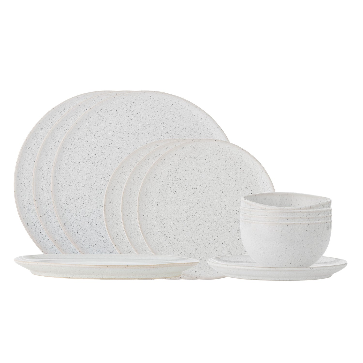Conjunto de serviços de mesa de Bloomingville Addison, branco, grés