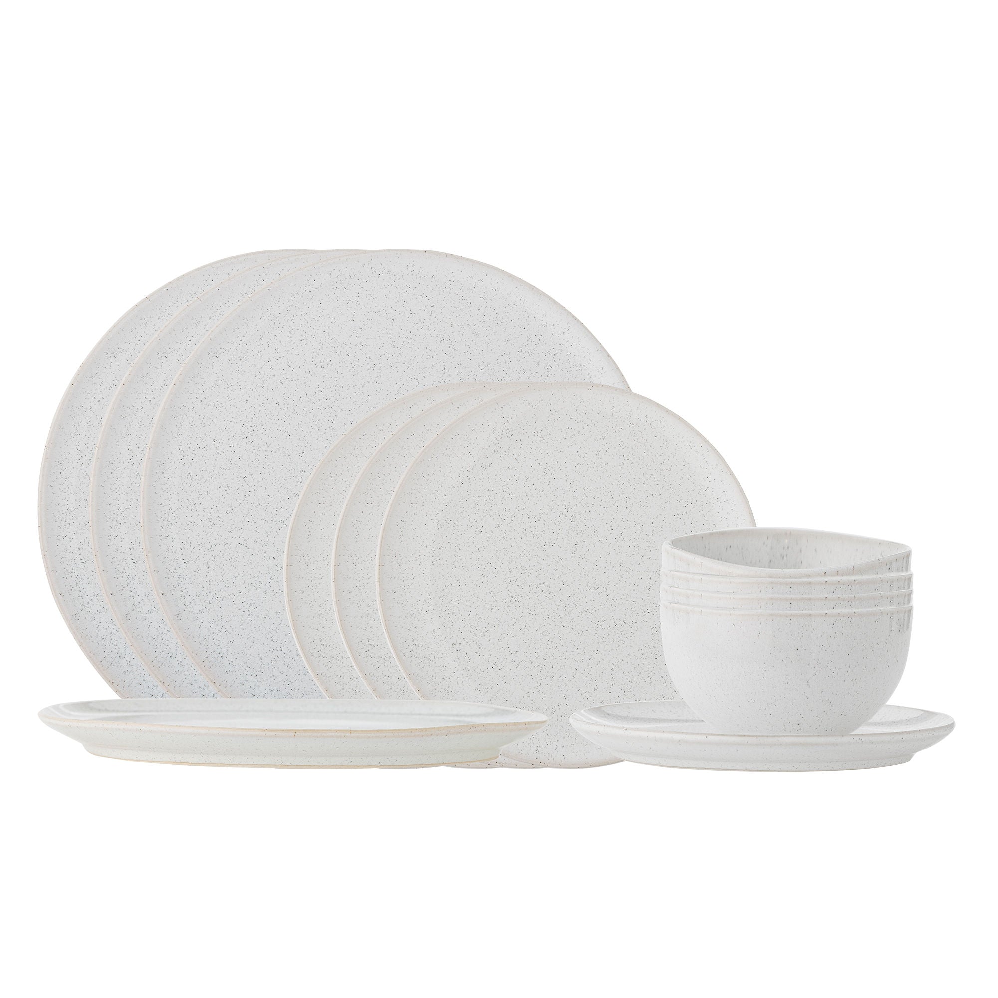 Conjunto de serviços de mesa de Bloomingville Addison, branco, grés