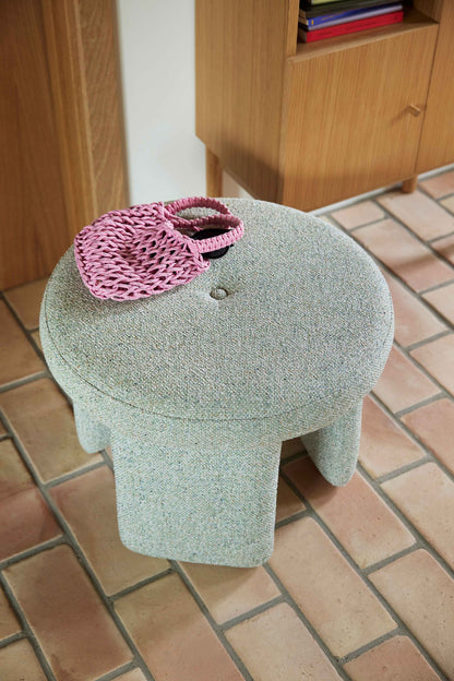 Pufe Hübsch Rocco Verde claro