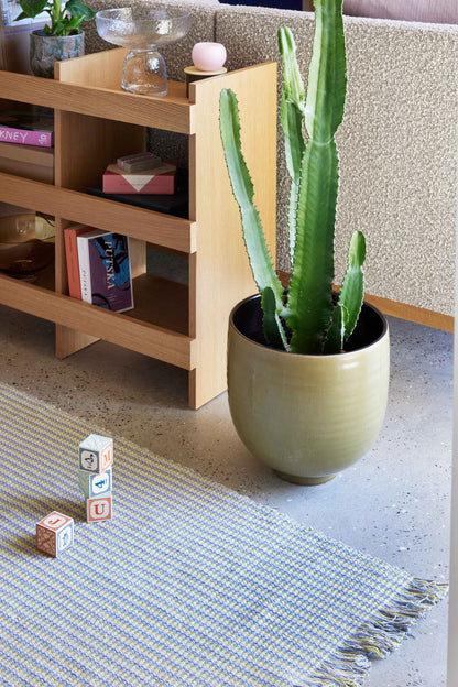 Hübsch Yuka Potte Green (conjunto de 2)