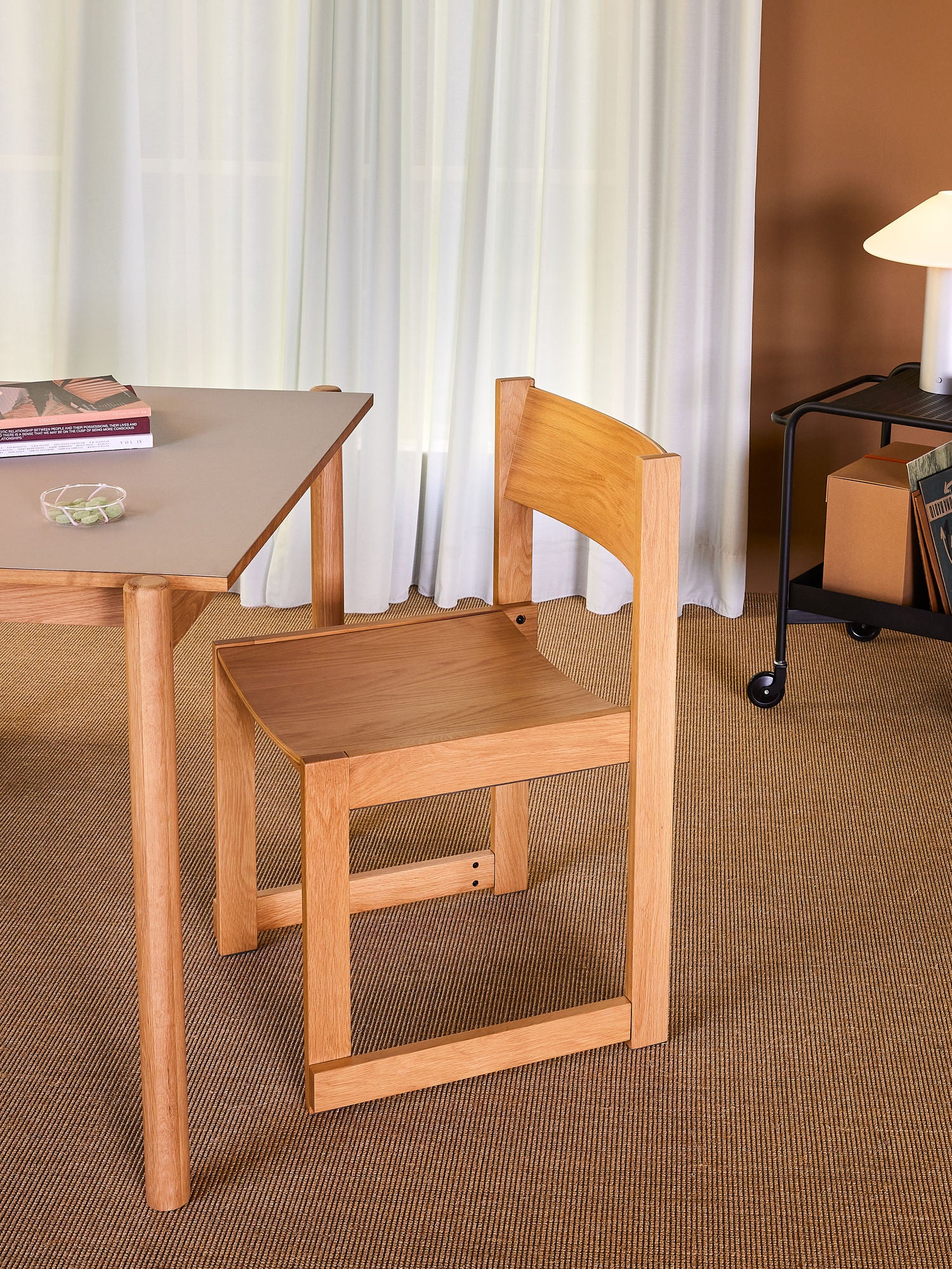 Cadeira de jantar Hübsch Forma Nature