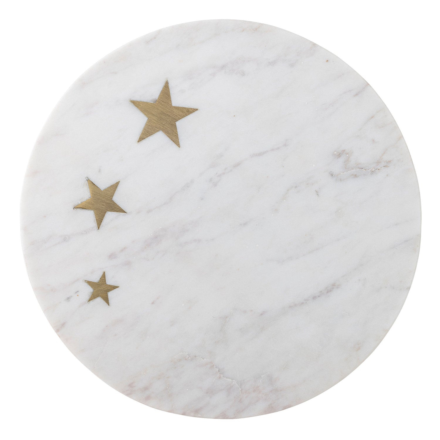 Bloomingville Fenya Star Bolo de bolo, branco, mármore
