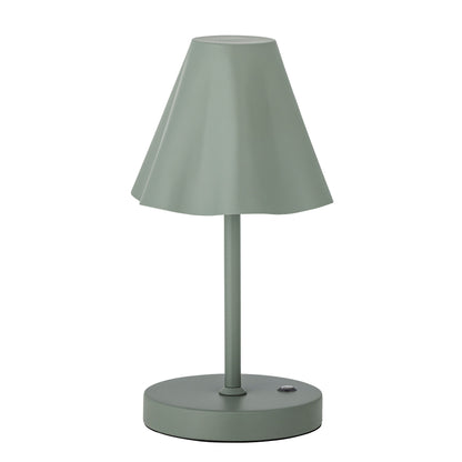 Lâmpada portátil de Bloomingville Lianna, recarregável, verde, metal