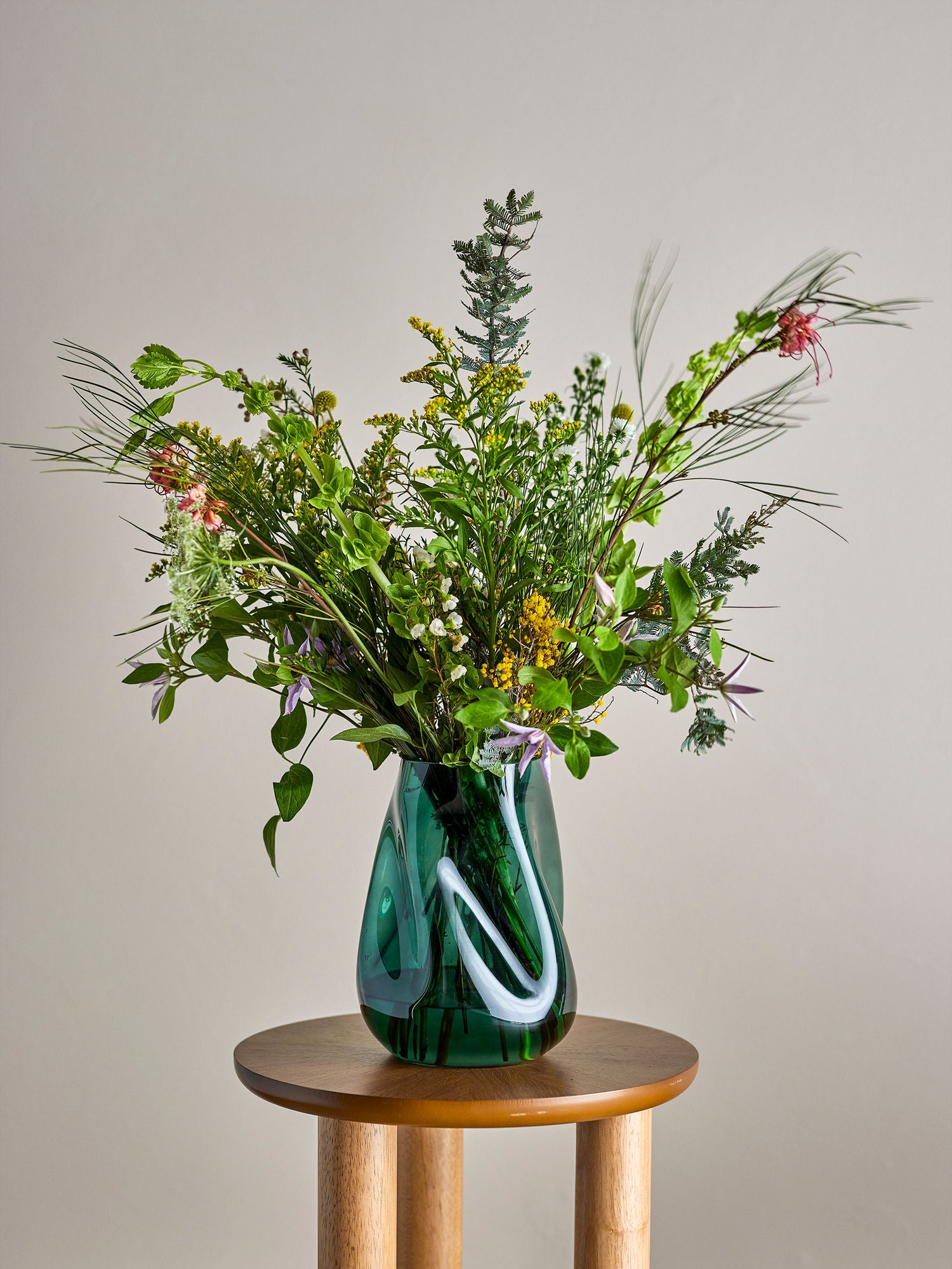 Vaso de Bloomingville Ingolf, verde, vidro