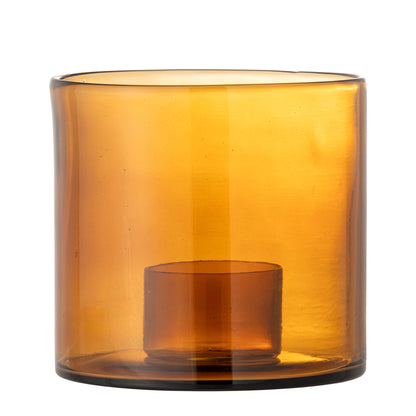 Bloomingville Kahlah Candlestick, marrom, vidro reciclado