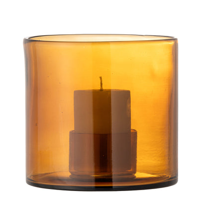Bloomingville Kahlah Candlestick, marrom, vidro reciclado