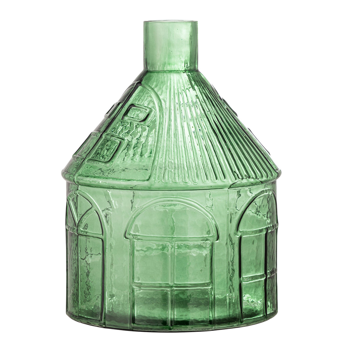 Vaso de Bloomingville Kamila, verde, vidro reciclado