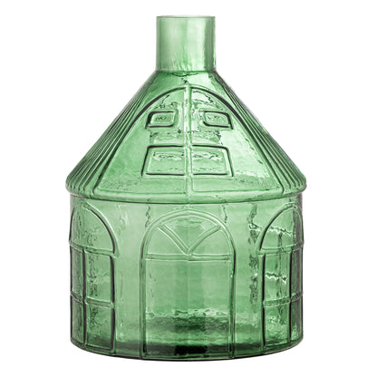 Vaso de Bloomingville Kamila, verde, vidro reciclado
