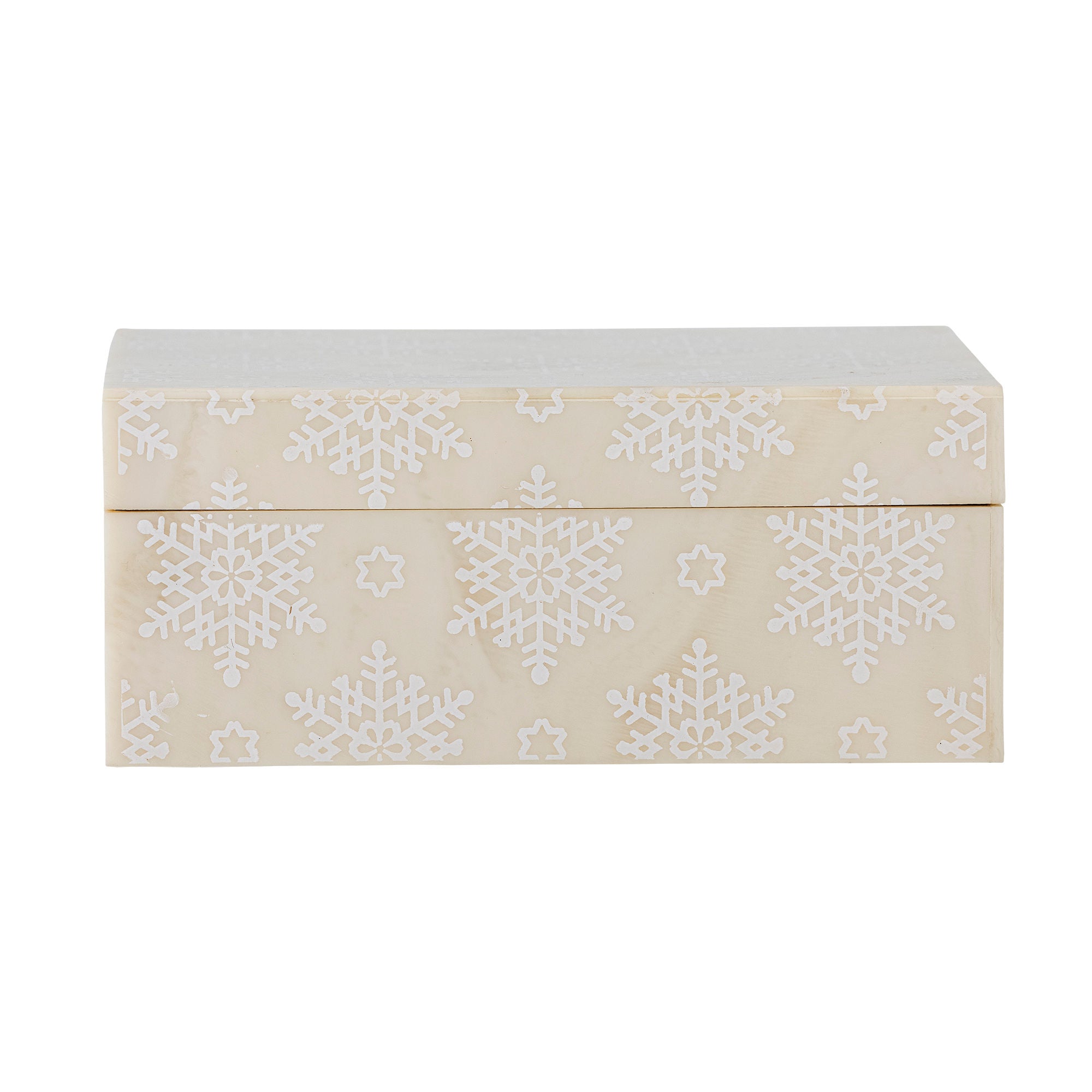 Bloomingville Cheri Box w/tampa, natureza, resina