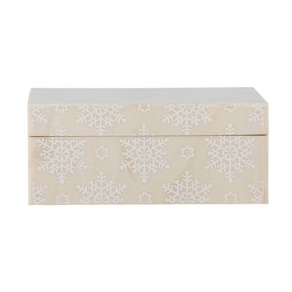 Bloomingville Cheri Box w/tampa, natureza, resina