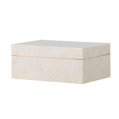 Bloomingville Cheri Box w/tampa, natureza, resina