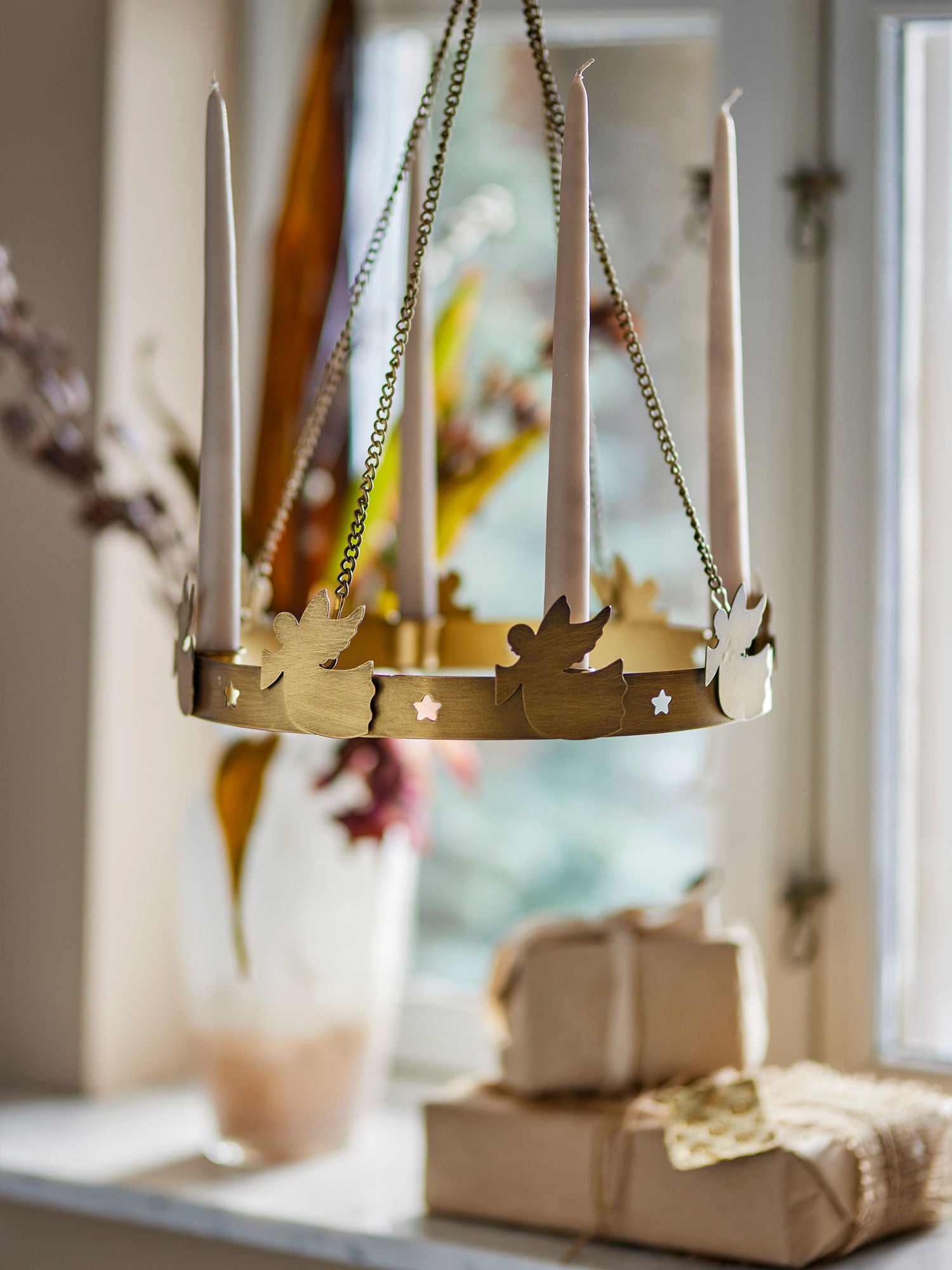 Bloomingville Elmir Adventstage, ouro, metal