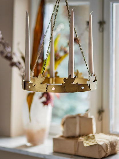 Bloomingville Elmir Adventstage, ouro, metal
