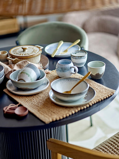 Conjunto de café da manhã de Bloomingville Paula, azul, grés