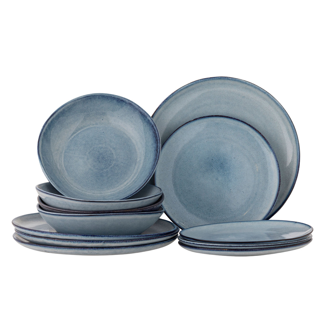 Bloomingville Sandrine Table Service Set, azul, grés