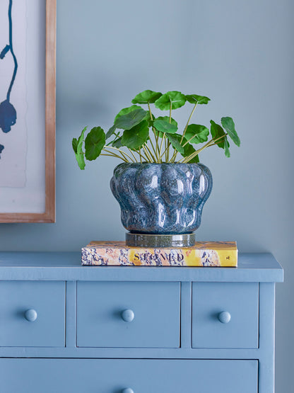 Bloomingville Hollis Herbal Pote com pires, azul, grés