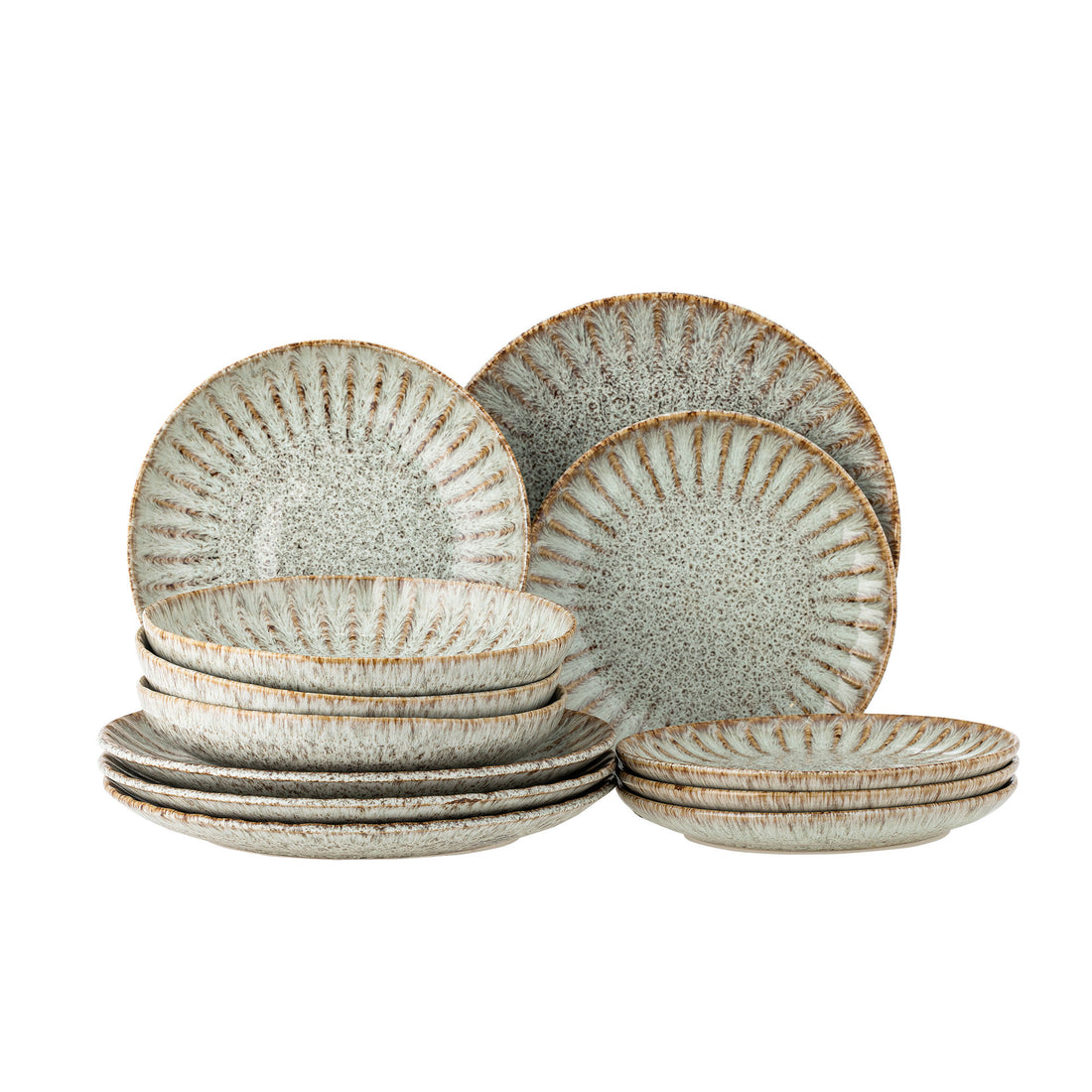 Creative Collection Fleur Design Service Set, natureza, grés