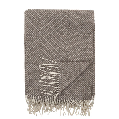Bloomingville Hoshi Plaid, Brown, Lã Merino