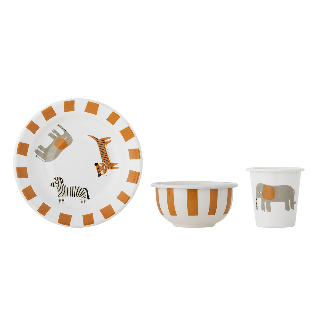 Bloomingville Mini Jesse Stel Conjunto, laranja, ferro