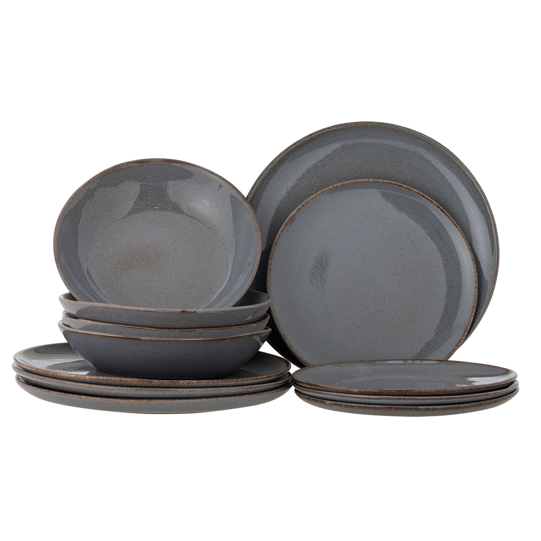 Bloomingville Sandrine Table Service Set, cinza, grés