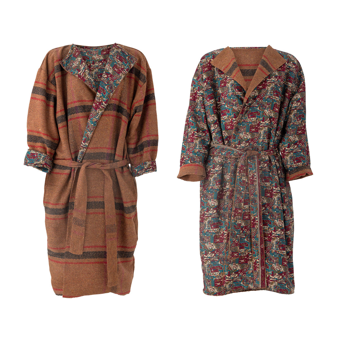 Coleção criativa Rieti Kimono, Brown, Upcycled