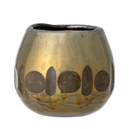 Ivalo Fyrfadsstage, Guld, Glas - CREATIVE COLLECTION - DesignGaragen.dk