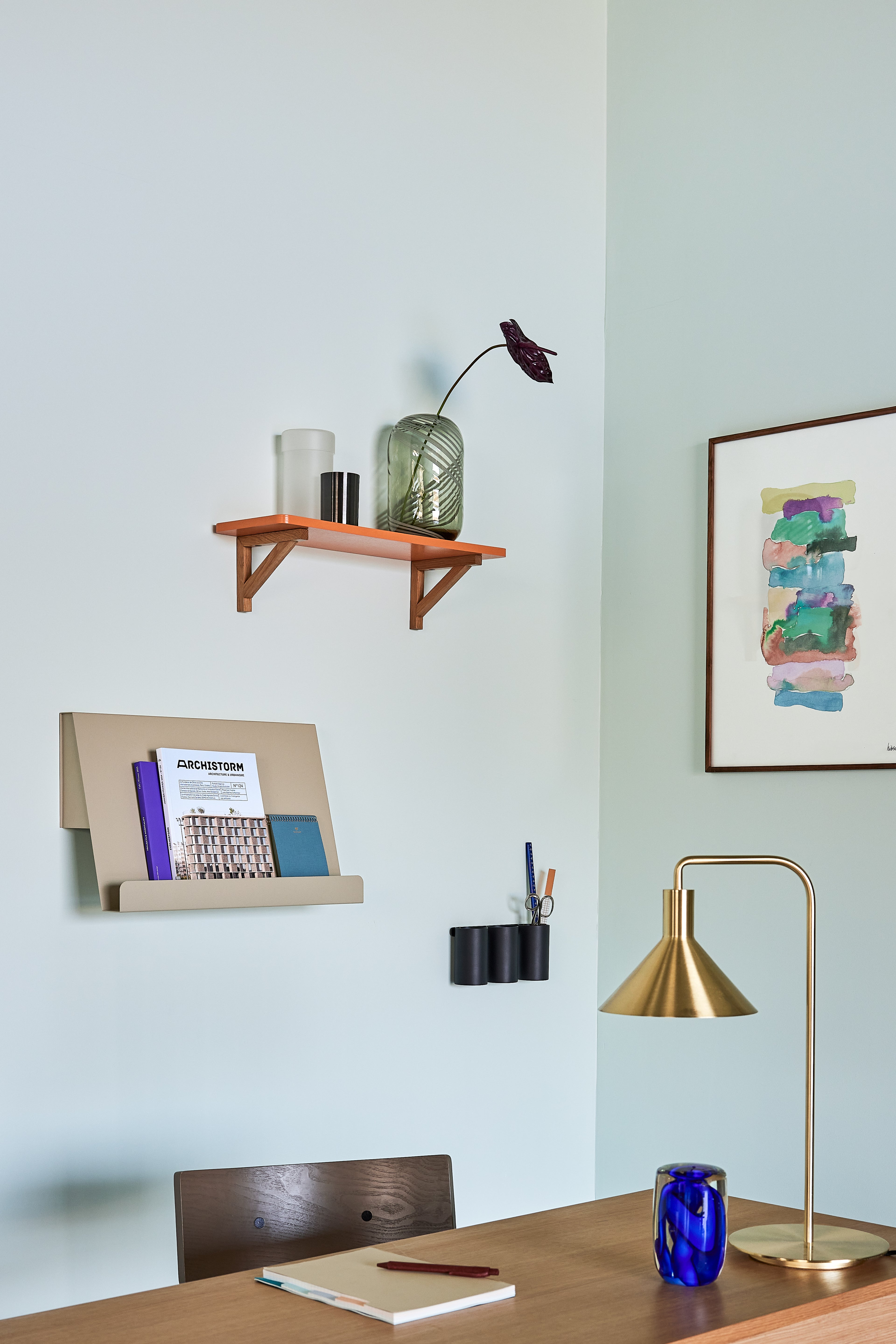 Vaso Swirl Cinza - ø15xh28cm