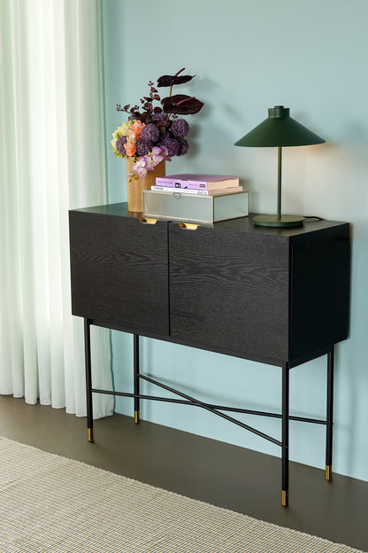 Tabela de console de norma preto - 100x35xh90cm