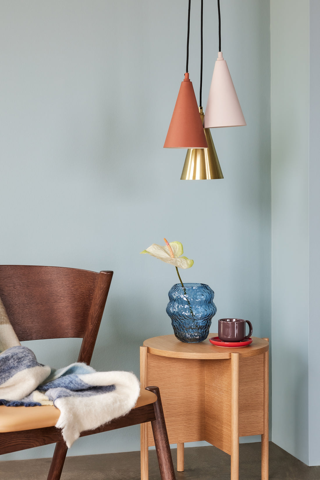 Pingente de queda multicolorido - Ø14xh20cm, e27