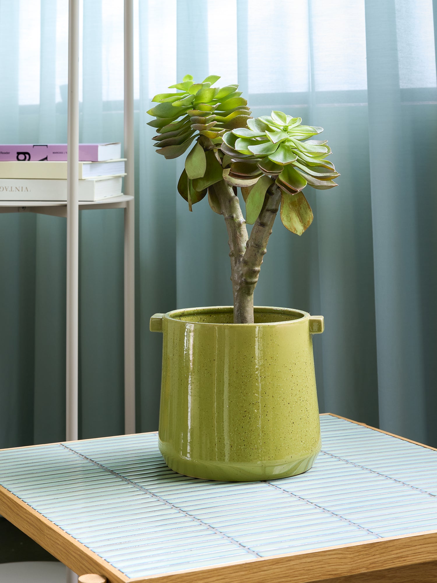 Pote Vibe Verde (conjunto de 2) - ø17xh14, ø22xh19cm