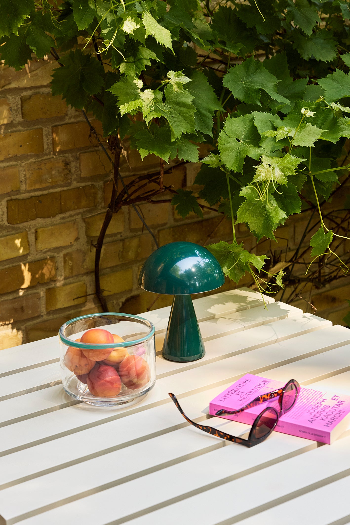 Candeeiro Portátil Mush Verde Escuro - ø15xh20cm