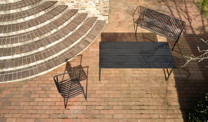 Banco de exterior Villa preto - 133x59xh82cm