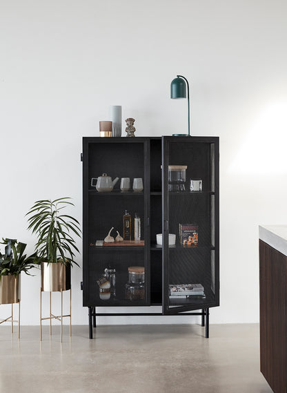 Colaboração de borda dupla preta - 100x45xh150cm
