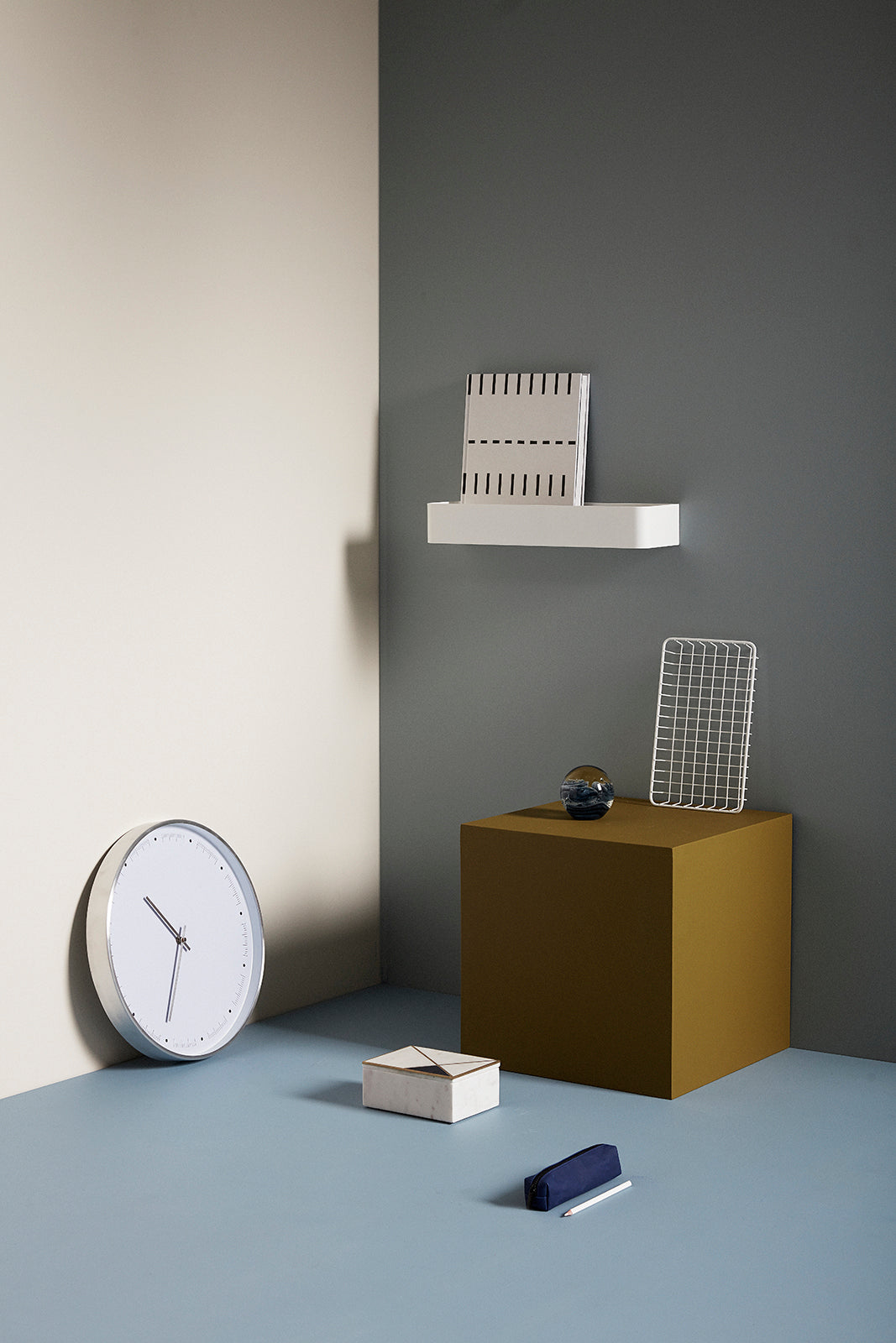 Tempo seu branco - Ø40x5cm