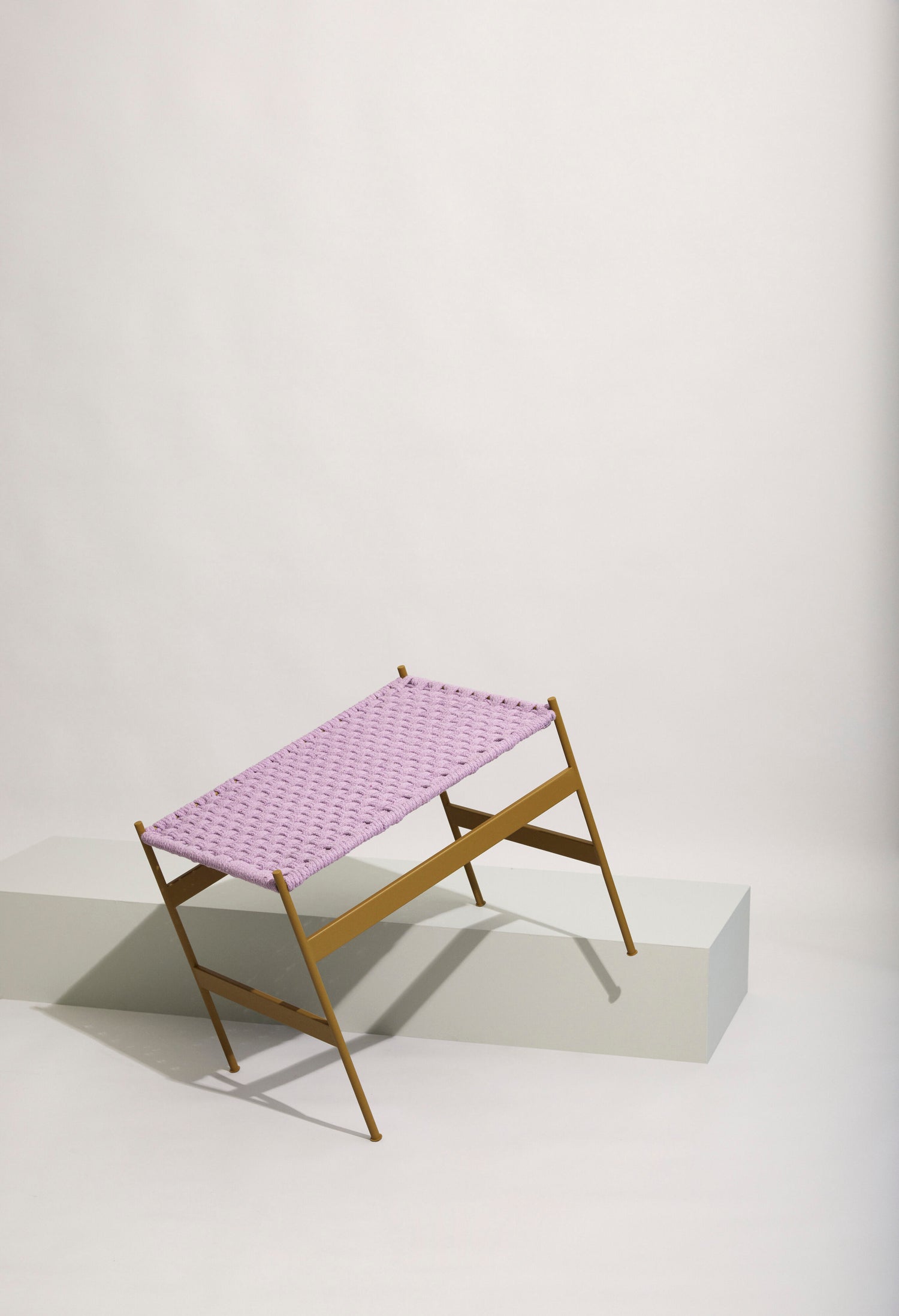 Banco Peri Roxo/Cáqui - 56x42xh47cm