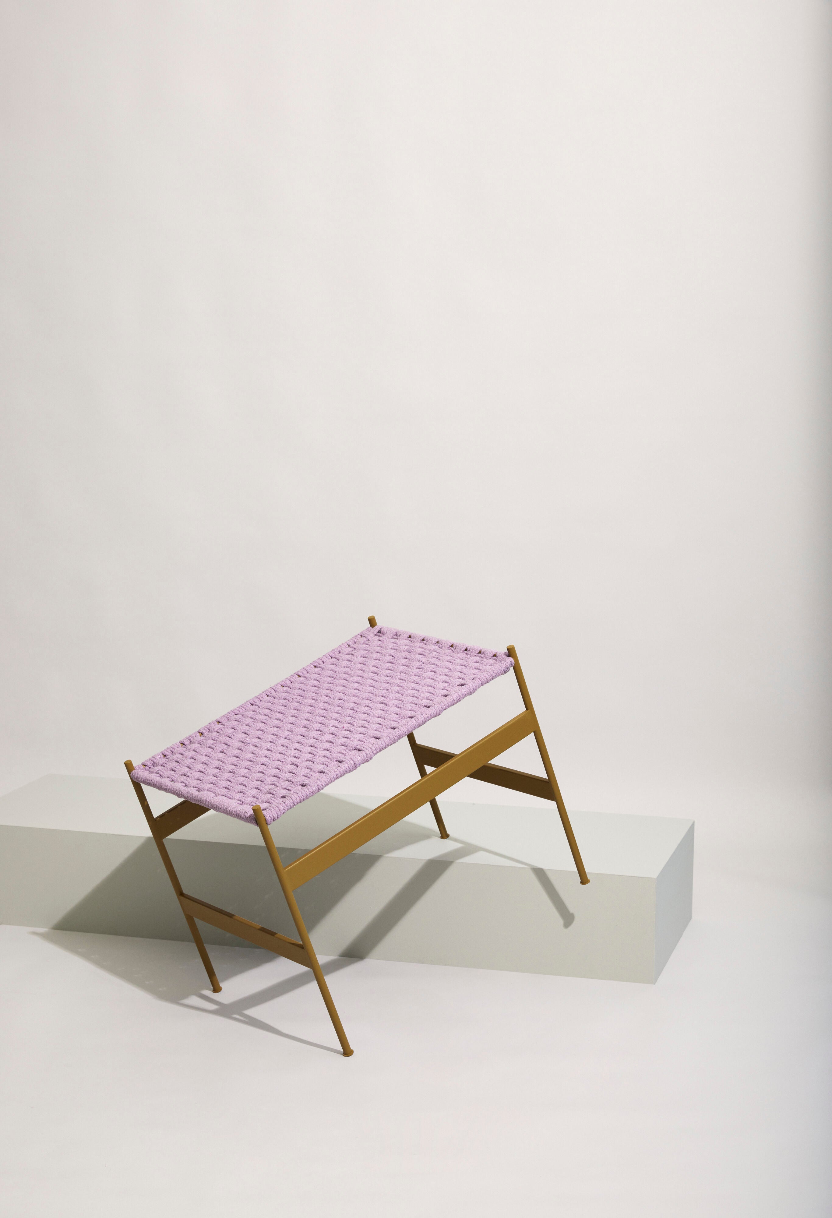 Banco Peri Roxo/Cáqui - 56x42xh47cm