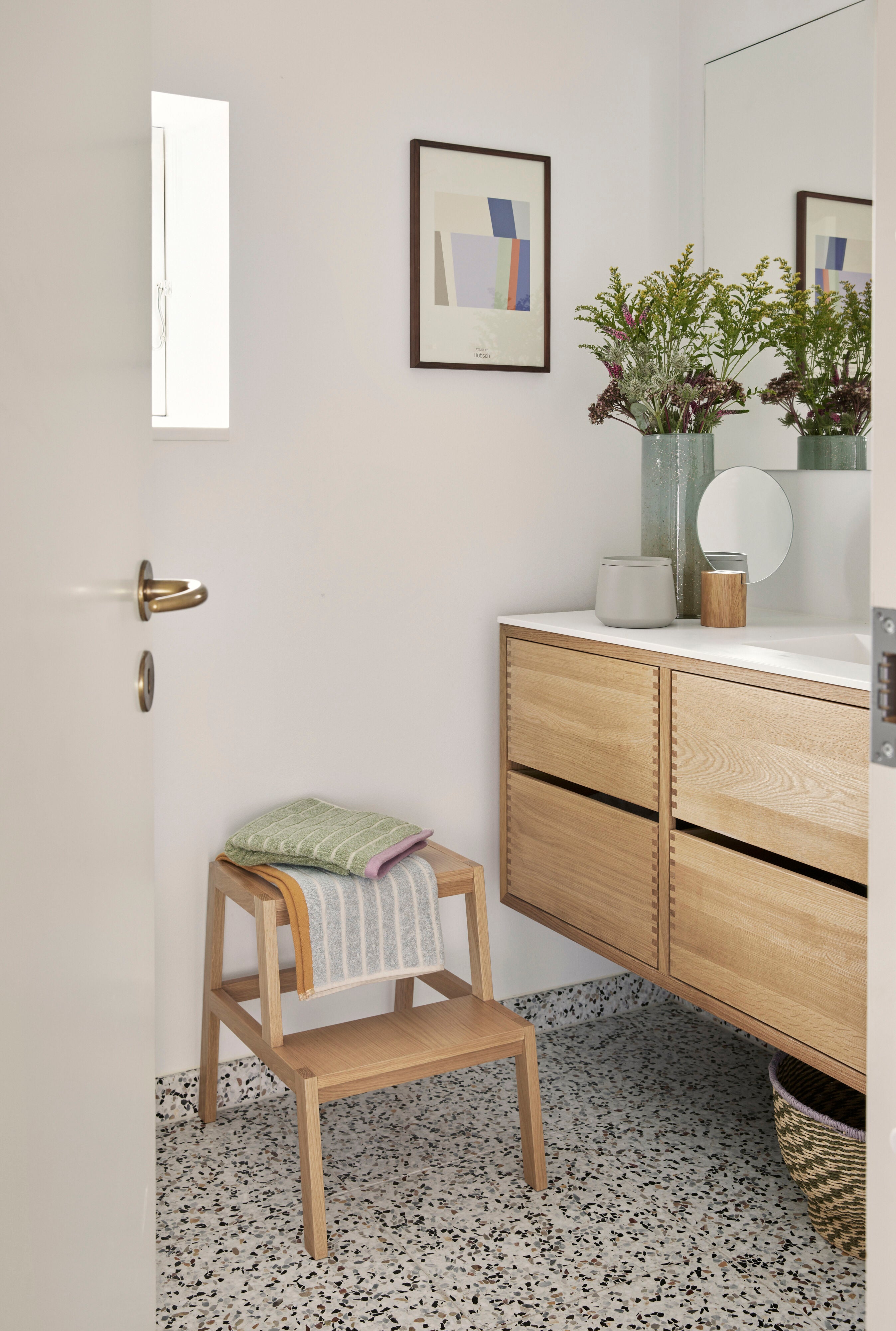 Curva de Peppy Natureza/Verde (conjunto de 2) - Ø34xh21, Ø38xh26cm