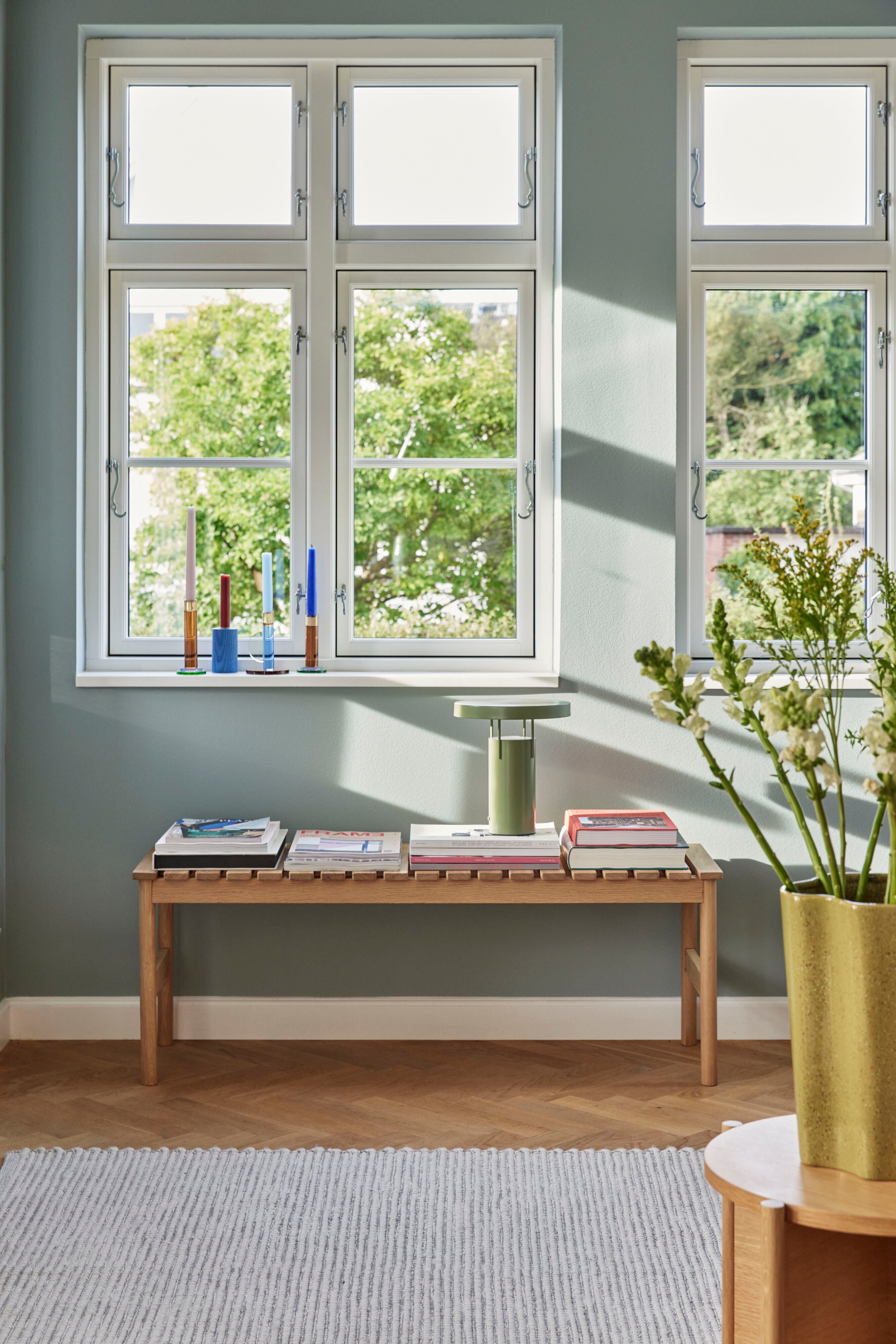 Lâmpada portátil de BringMe Green - Ø25xh28cm