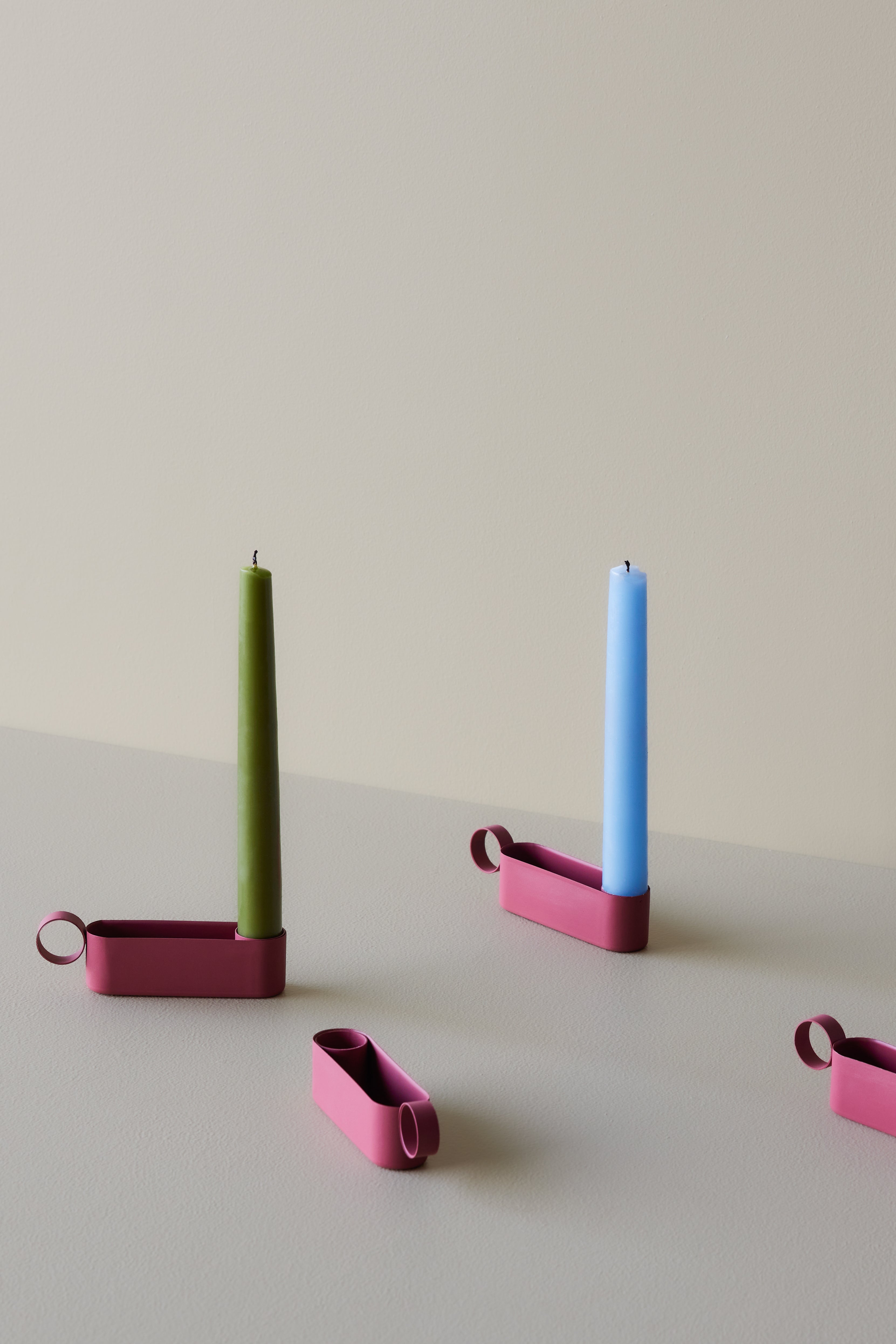 Castiçal Emosh Borgonha - 13x3xh4cm