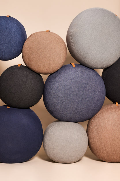 Mochi puf Ø70 azul - Ø70xh35cm