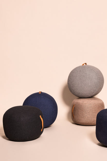 Mochi puf Ø50 azul - Ø50xh35cm