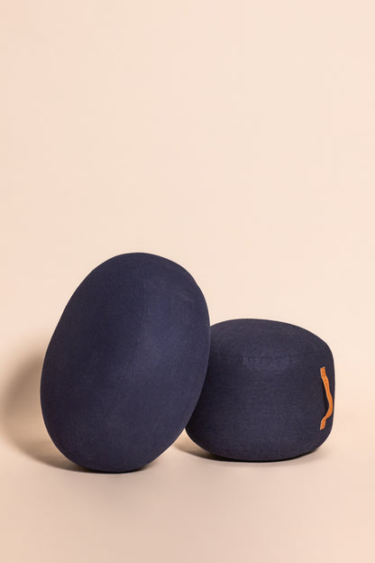 Mochi puf Ø70 azul - Ø70xh35cm