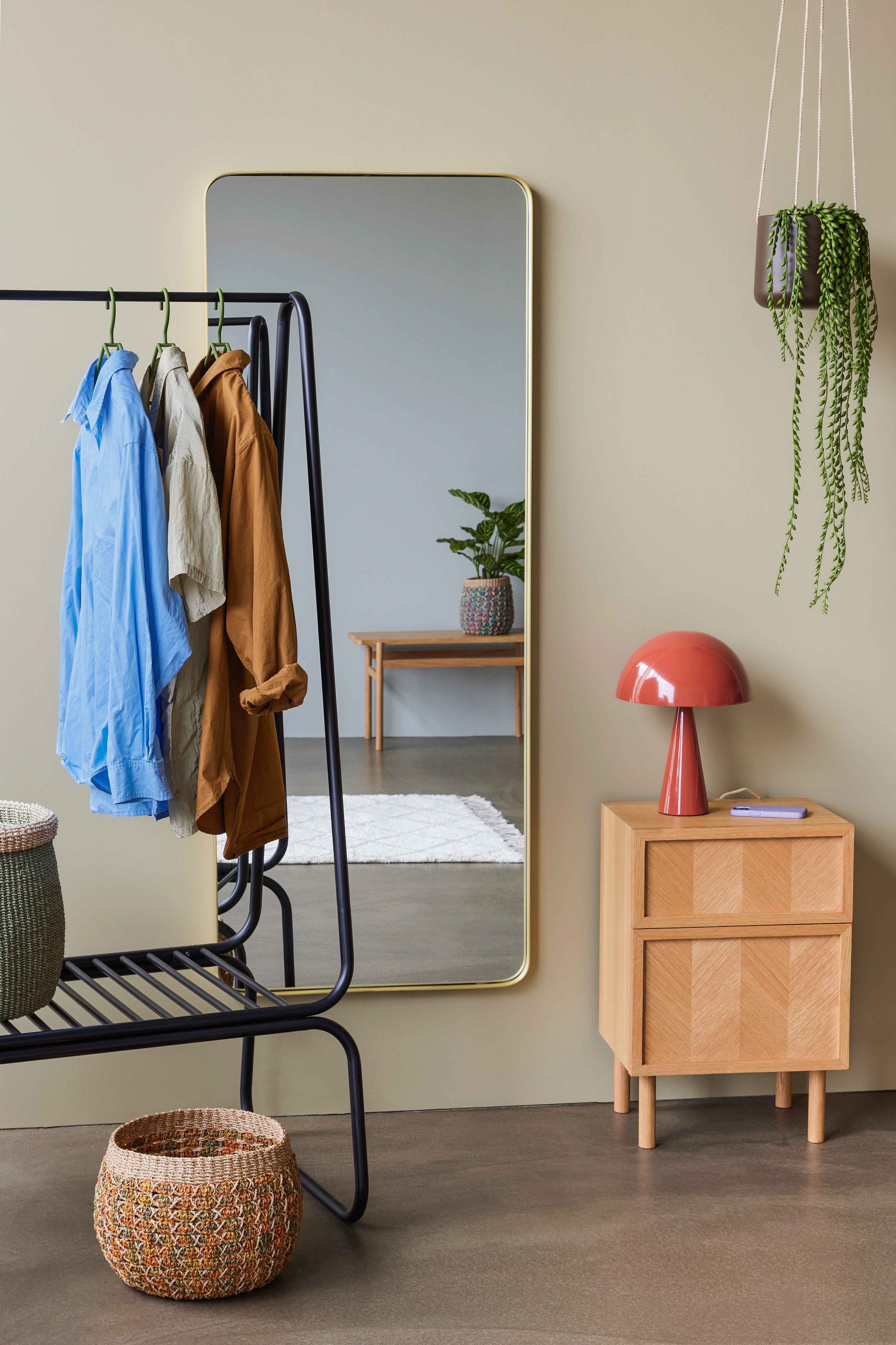 Candeeiro de mesa Mush Mini Vermelho - ø25xh34cm